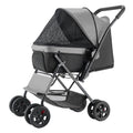 Foldable 4-wheel pet stroller